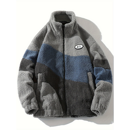 Herren Winterjacke im lässigen Stil - grau