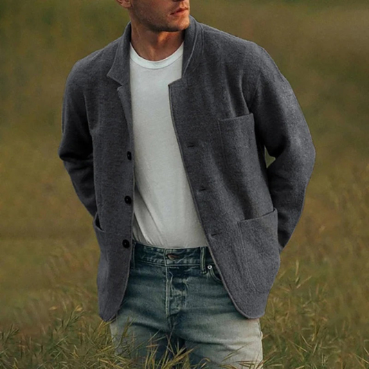 Herren Freizeitjacke für den Winter - dunkelgrau