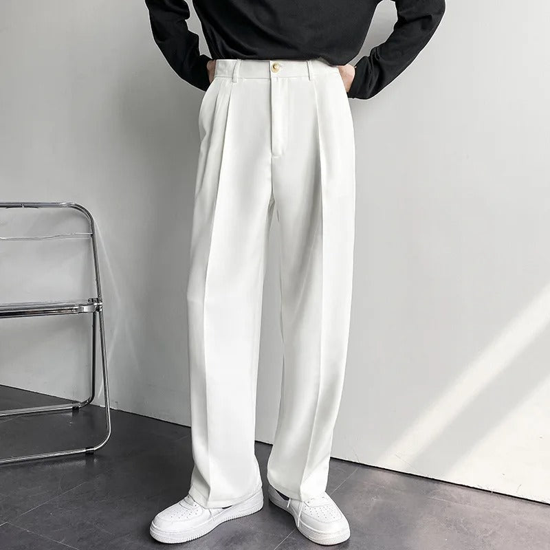 Herren Hosen mit relaxter Passform - weiß