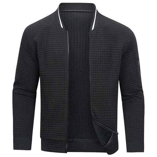Herren Winterjacke mit gefütterter Innenseite - schwarz