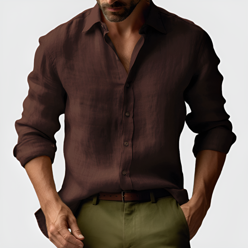Herren Hemd mit Langarm im Vintage Look