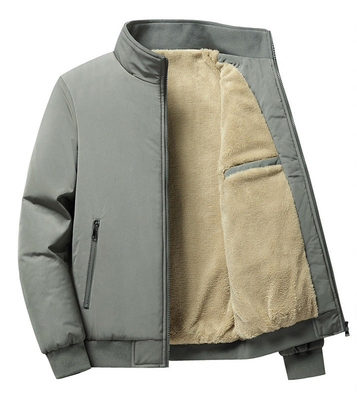 Baseball-Jacke Herren im sportlichen Stil - grau