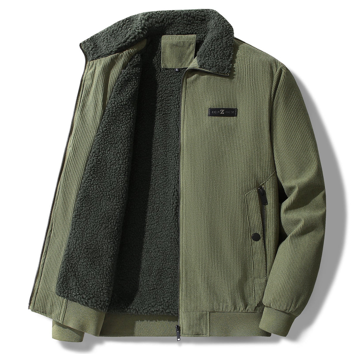Winterjacke Herren im Vintage Stil - grün