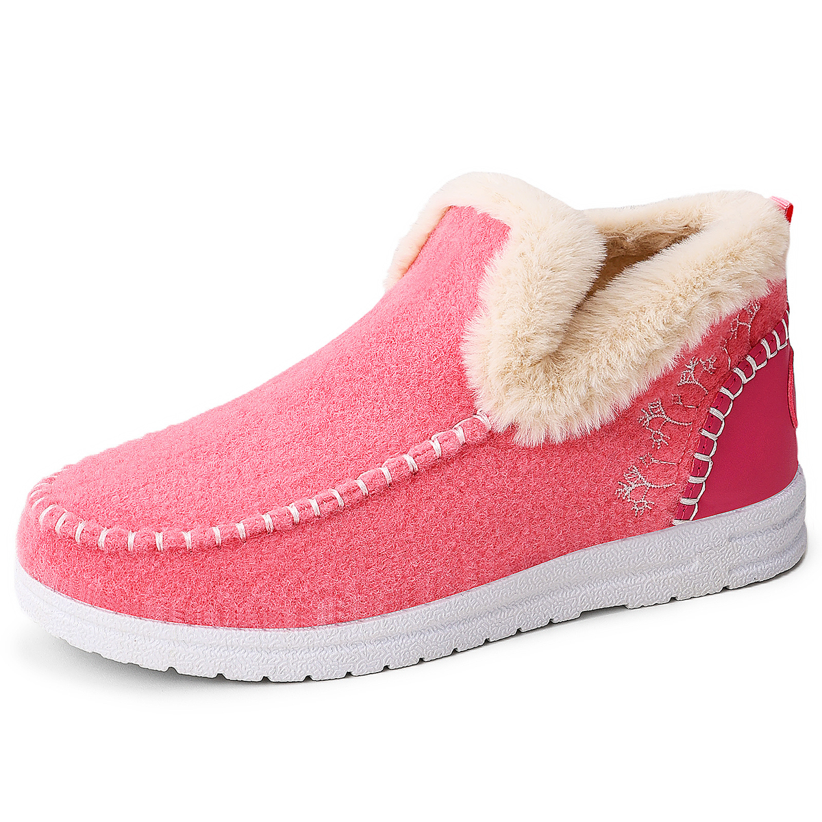 Herren Winterschuhe mit Futter - rosa