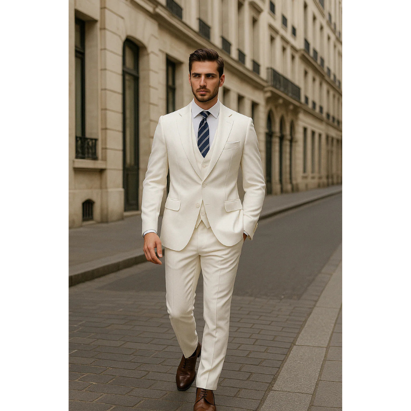 Herren Set Dreiteiliger Anzug Slim Fit