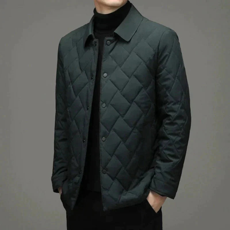 Steppjacke Herren mit schmaler Passform - dunkel-grün