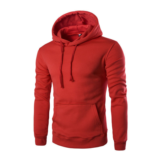 Herren Kapuzenpullover im weiten Schnitt - rot
