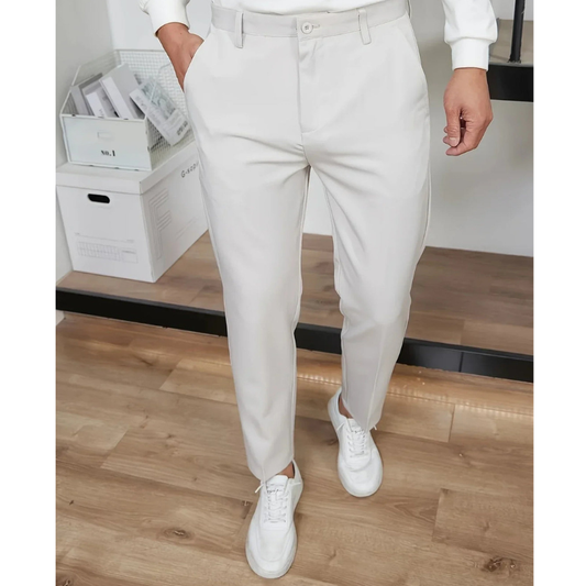 Hose Herren mit weiter Passform - hell-grau