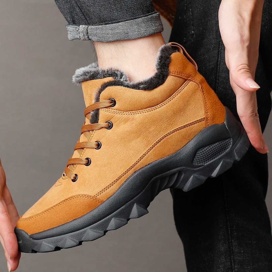 Winterstiefel Herren mit Fleecefutter und Antirutschsohle