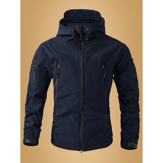 Jacke Herren im taktischen Stil mit Futter - blau