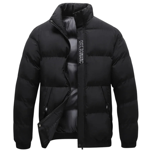Herren Daunenjacke im Winterlook - schwarz