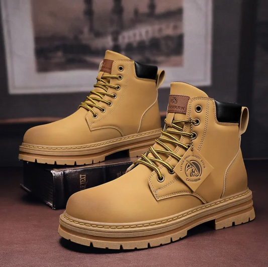 Herren Winterschuhe Schnürboots im Alltagsdesign - braun