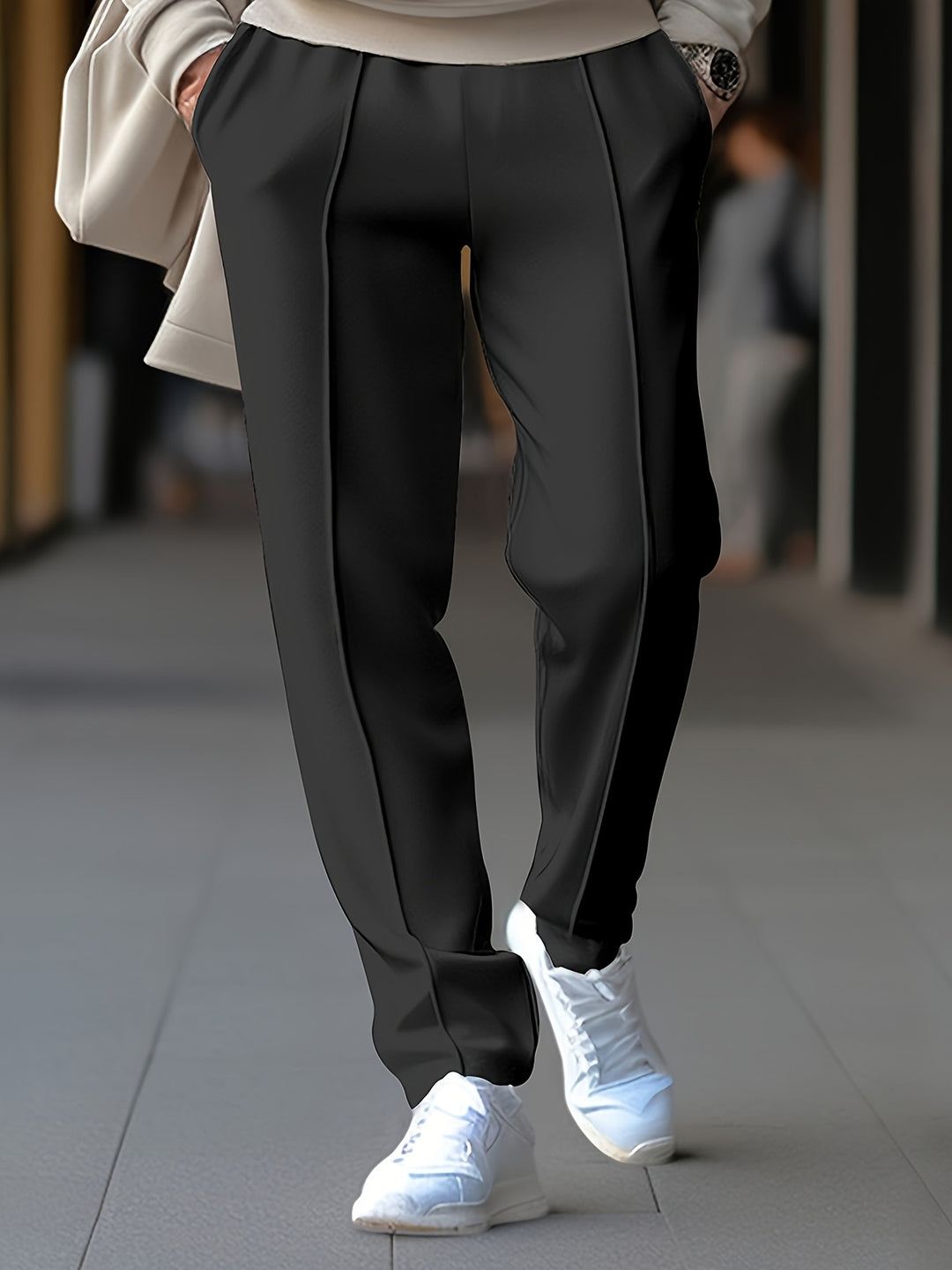 Herren Jogginghose mit schmaler Form - schwarz