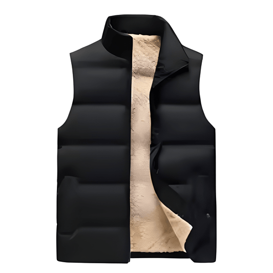 Herren Weste mit Innenfutter - schwarz