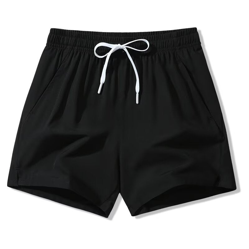 Herren Shorts mit Kordelzug und Taschen - schwarz