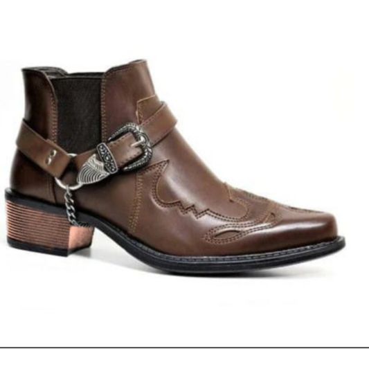 Winterstiefel Herren im Vintage Stil - braun