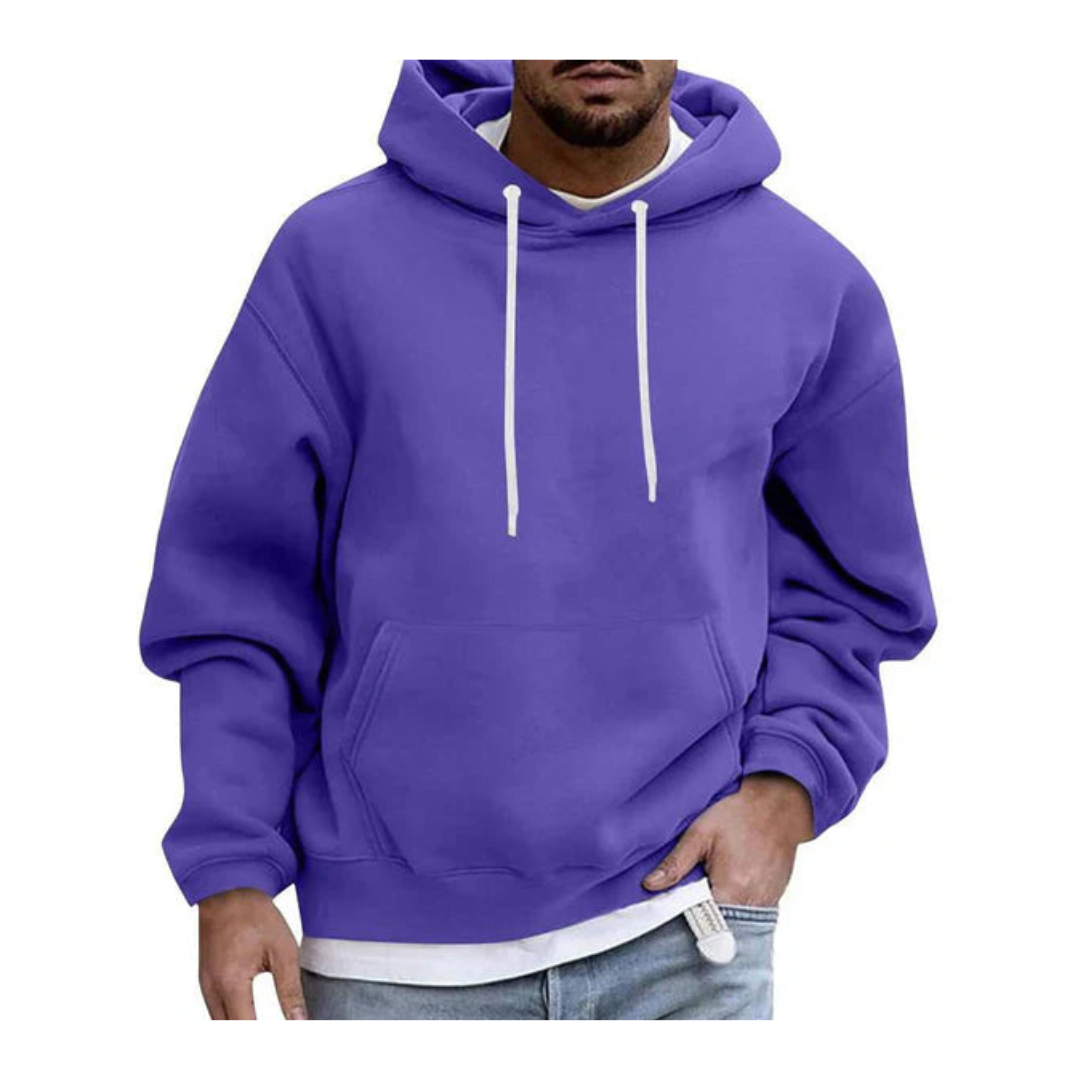 Herren Kapuzenpullover mit Oversize-Schnitt - violett