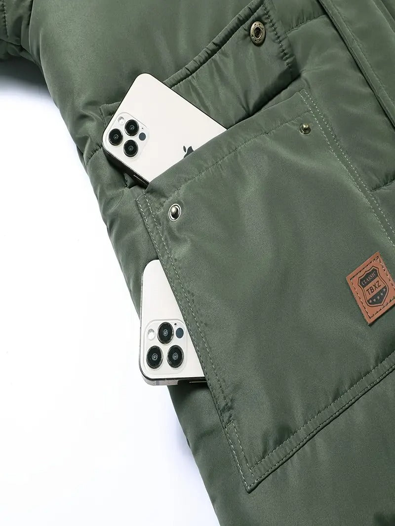 Herren Daunenjacke mit Kapuze
