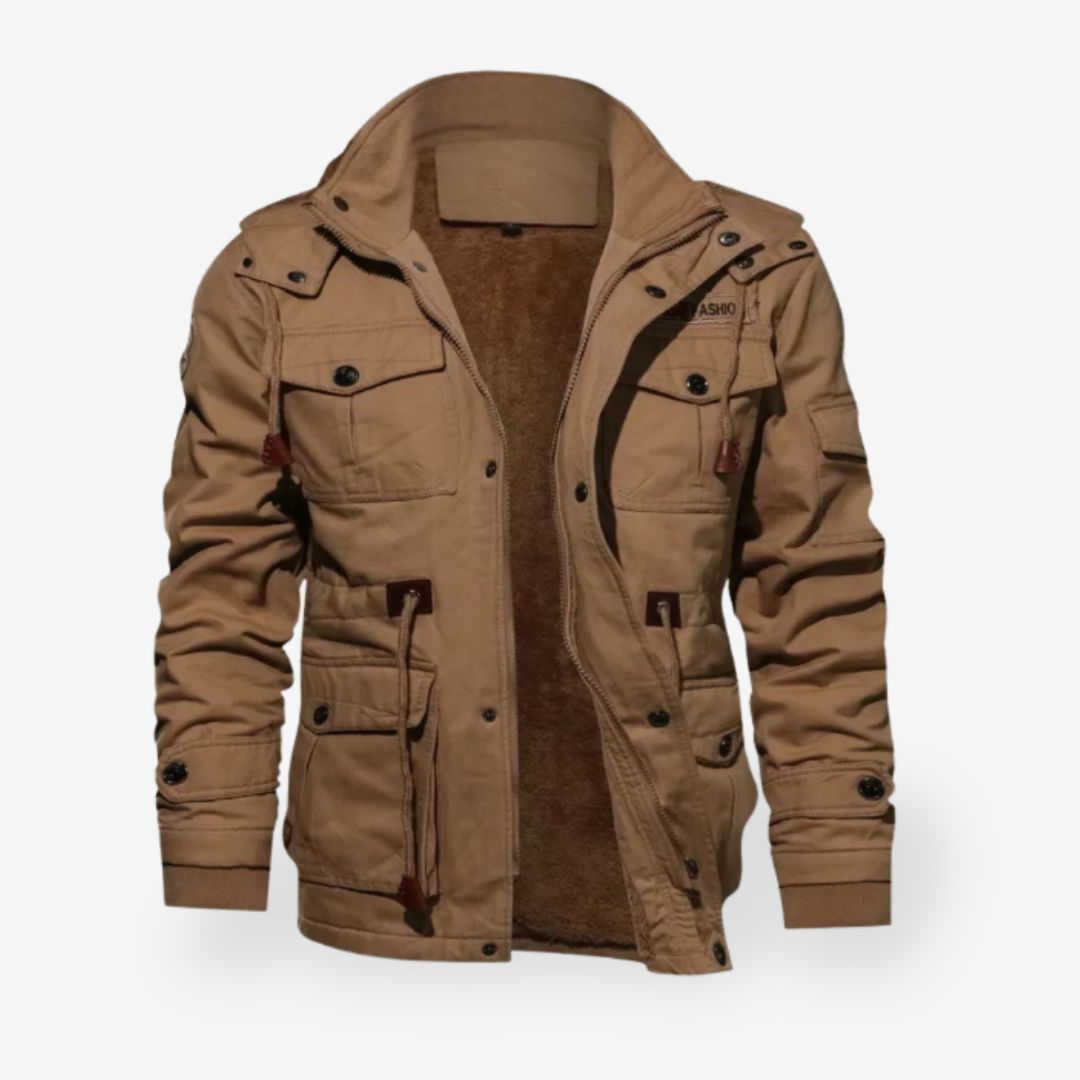 Winterjacke Herren Parka mit Kapuze