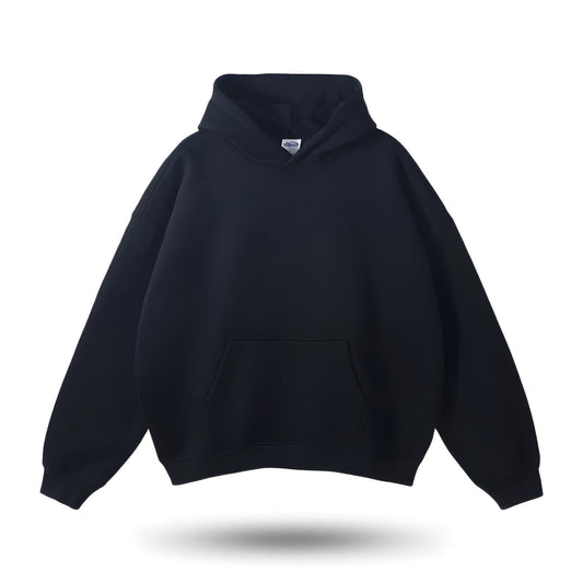 Hoodie Herren im Oversize Schnitt - schwarz
