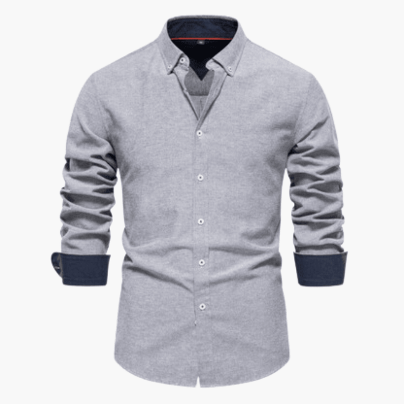 Herren Hemd im schlanken Freizeitlook - grau