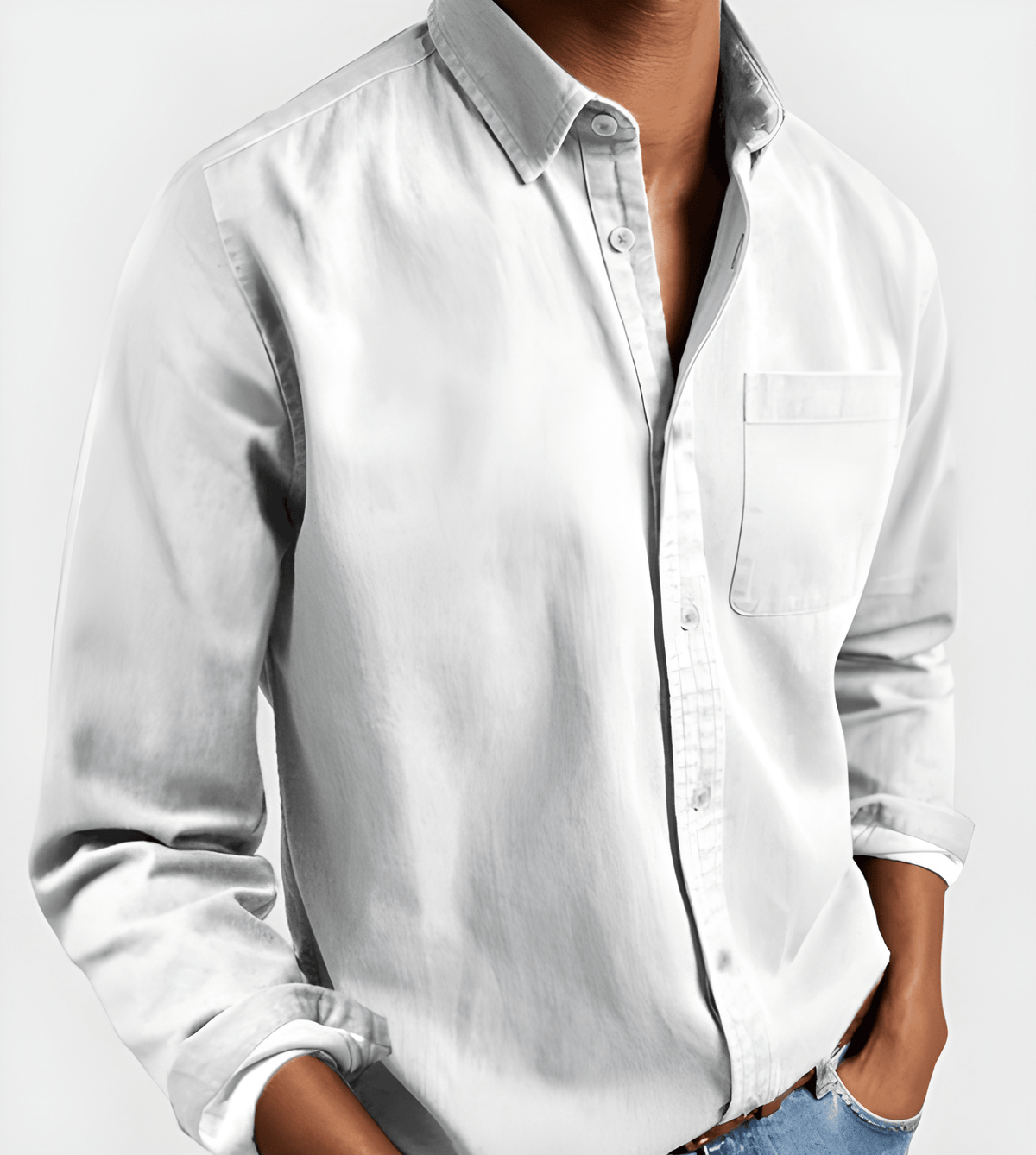 Herren Hemd mit klassischem Casual Design - grau
