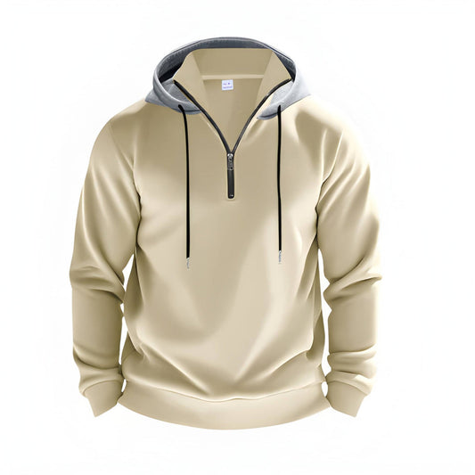 Herren Sweatshirt mit glatter Oberfläche - apricot
