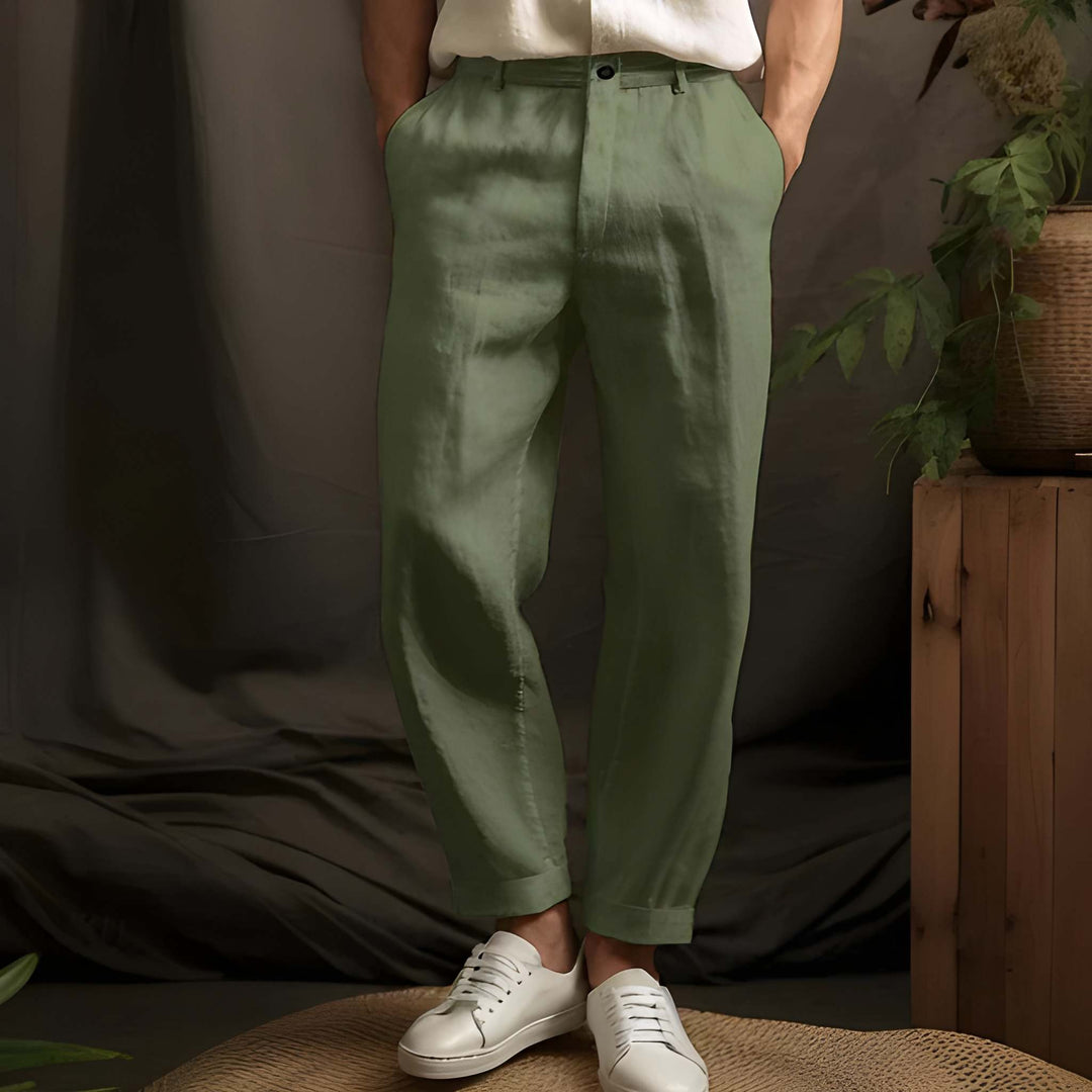 Herren Hosen im Casual Stil - grün