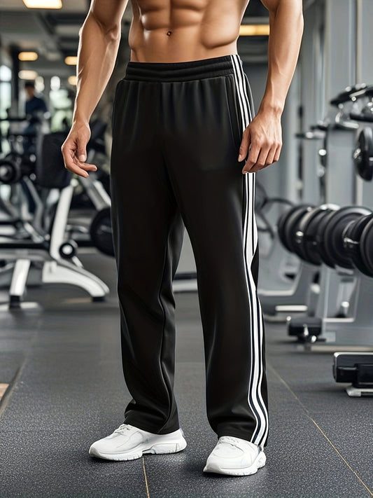 Herren Jogginghose mit Tunnelzug und Bündchen - schwarz