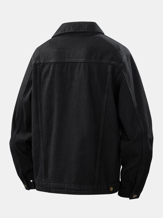 Herren Classic Baumwoll-Denim Jacke - Regular Fit Casual