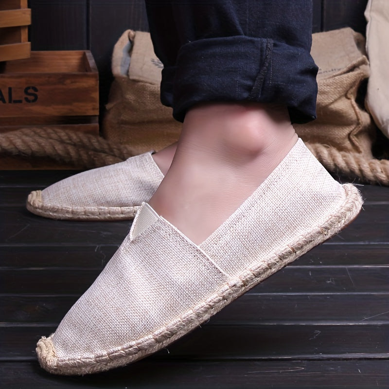 Herren Espadrilles Loafers im Slipper-Stil
