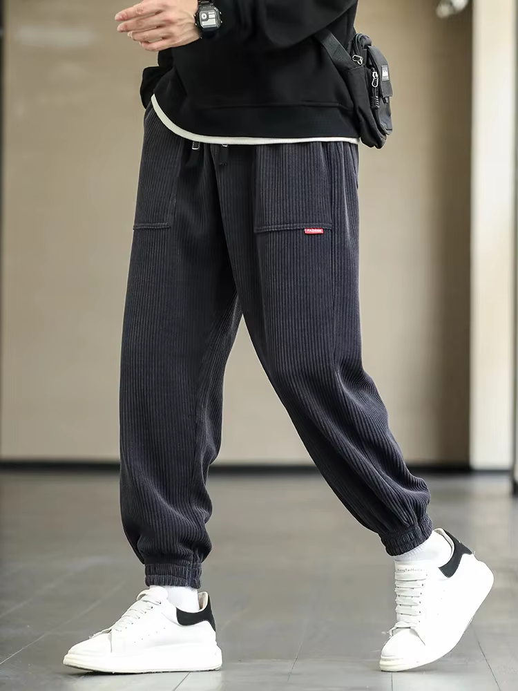 Herren Joggingbroek Locker Schnitt - Casual Streetwear - Schwarz