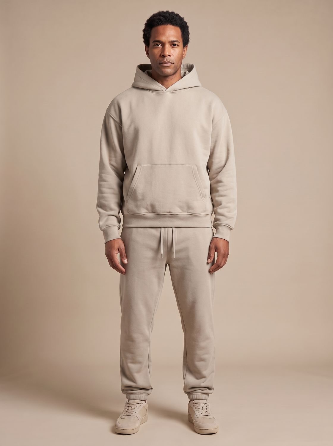 Herren Oversized Hoodie und Jogger Set - Locker geschnitten
