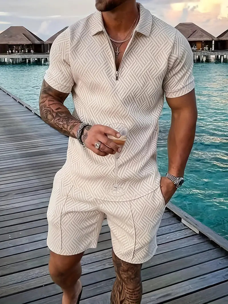 Herren Set aus Poloshirt und Shorts