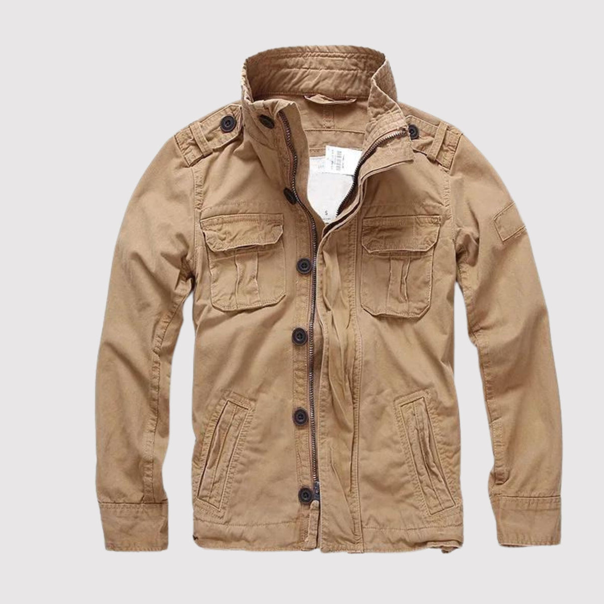 Herren Vintage Luftwaffen Tactical Jacke in khaki, Klassischer Stil