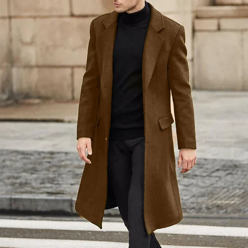 Herren Winterjacke Slim Fit in braun, Wasserdicht & Elegant
