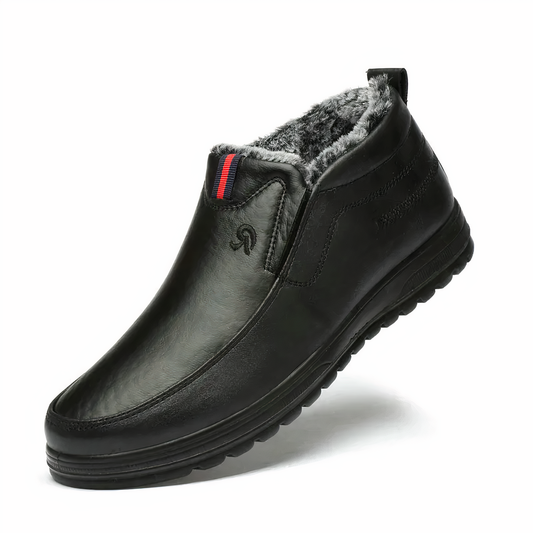 Winterstiefel Herren im Slip-On Stil - schwarz