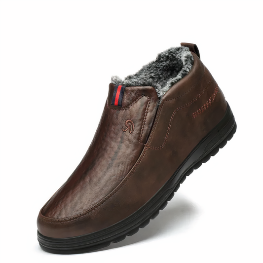 Winterstiefel Herren im Slip-On Stil - braun