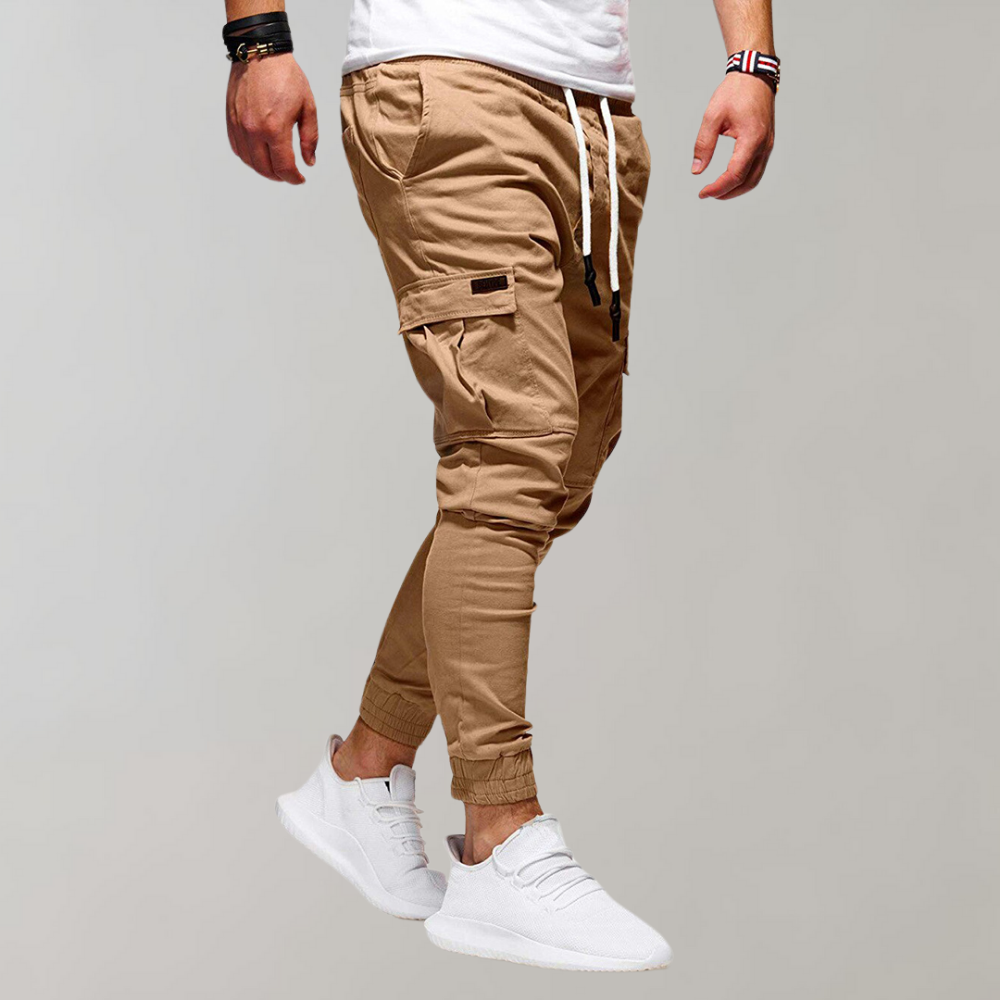 Herren Cargohose mit elastischem Bund
