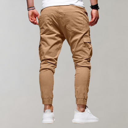 Herren Cargohose mit elastischem Bund