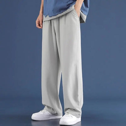 Herrenhose mit weitem Schnitt - grau