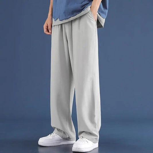 Herrenhose mit weitem Schnitt - grau