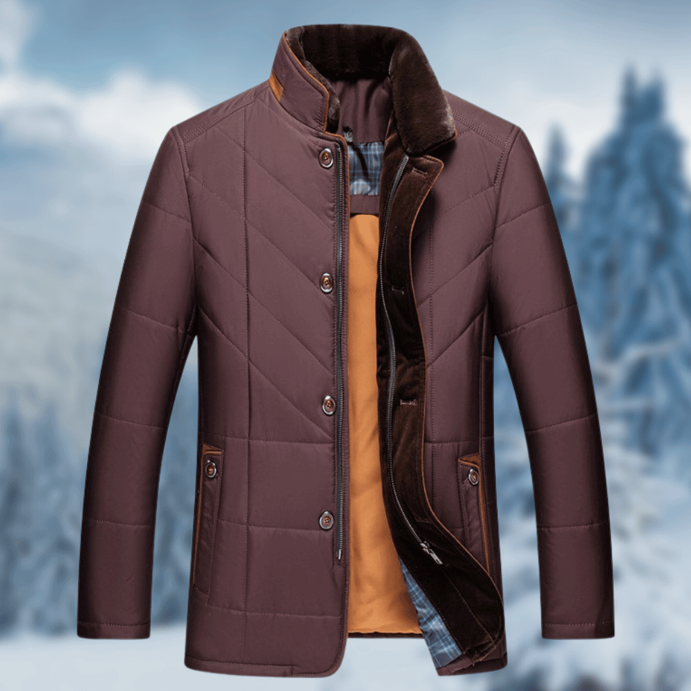 Winterjacke Herren im lässigen Look - rot