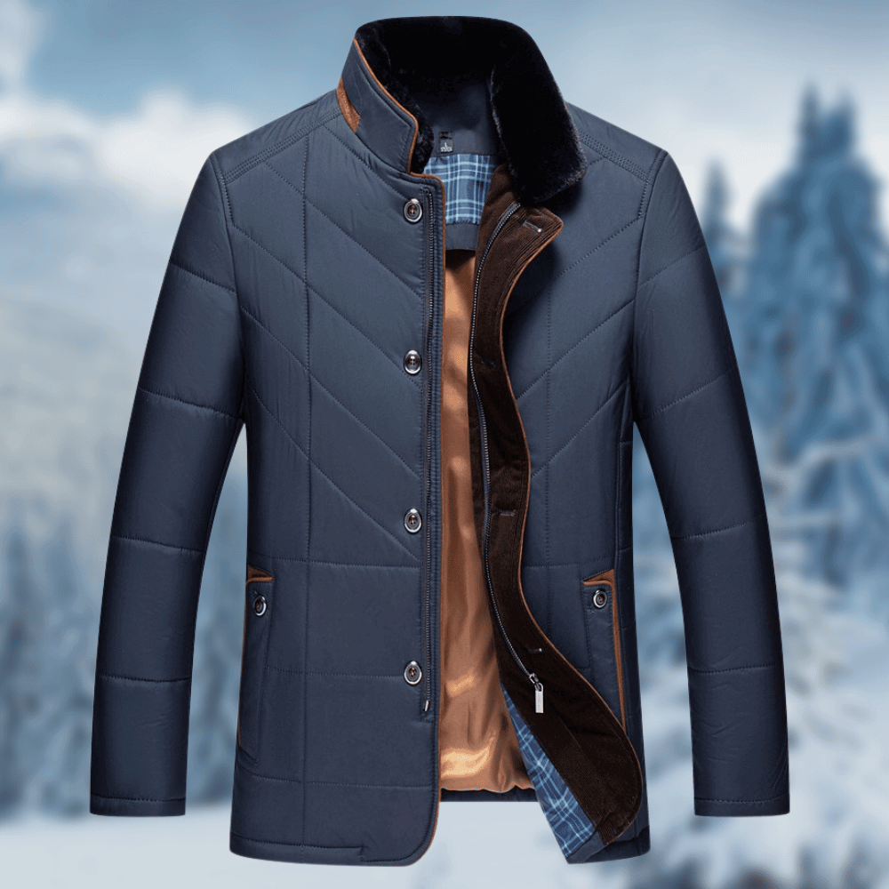 Winterjacke Herren im lässigen Look - blau