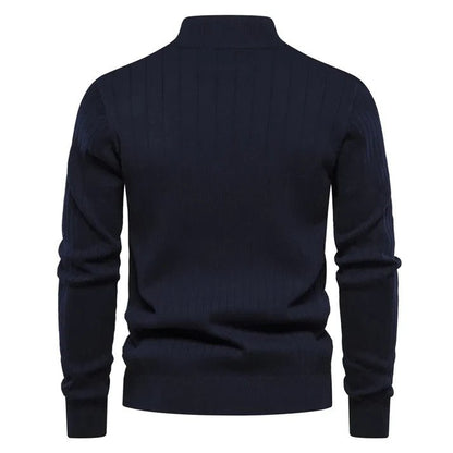 Strickpullover Herren mit Reißverschluss