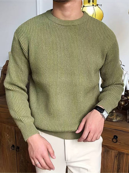 Strickpullover Herren mit Rundhals im Casual Look