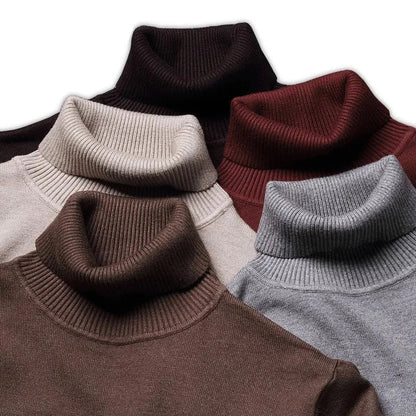 Rollkragenpullover Herren im Slim Fit