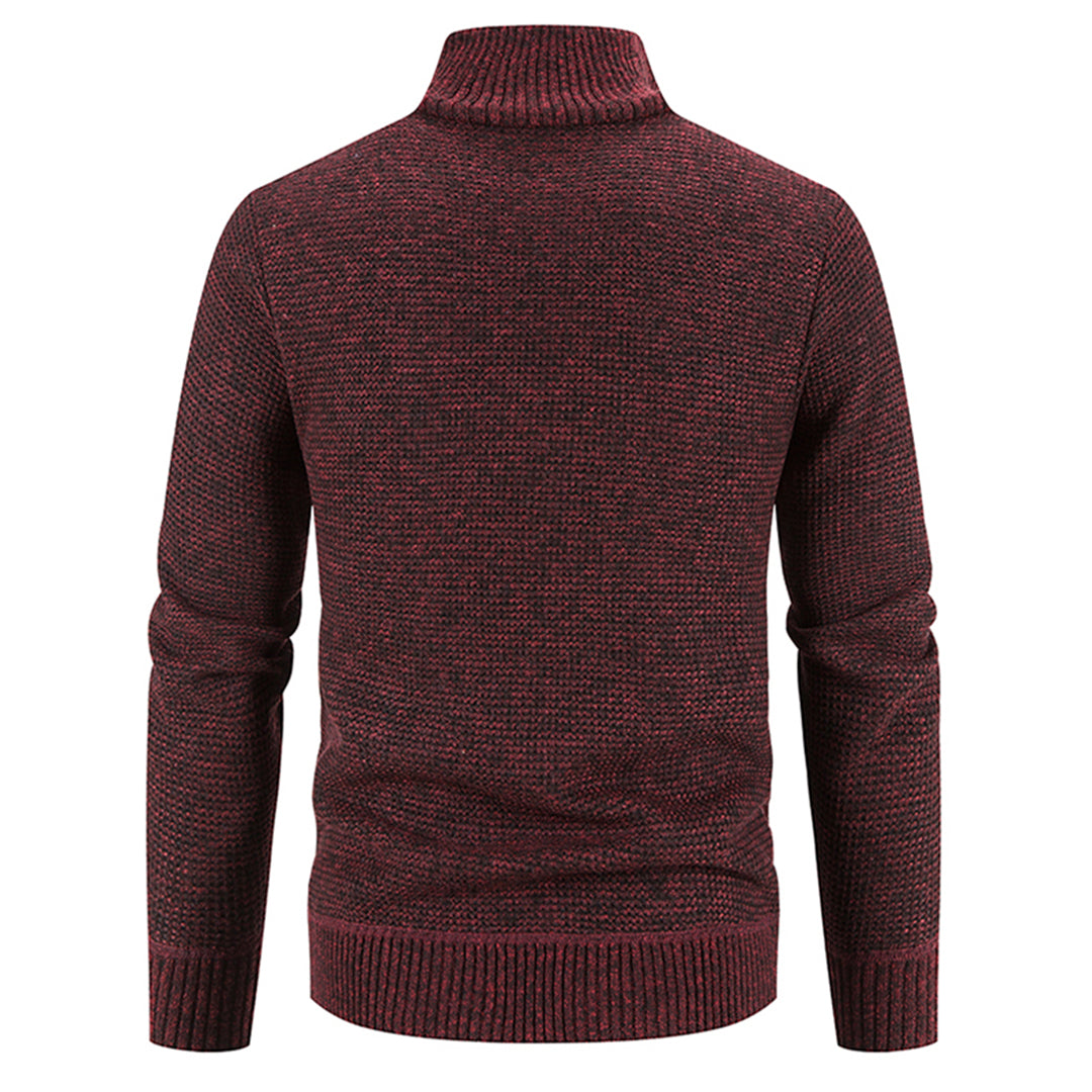 Strickpullover Herren mit Stehkragen