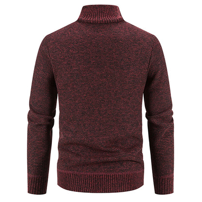 Strickpullover Herren mit Stehkragen