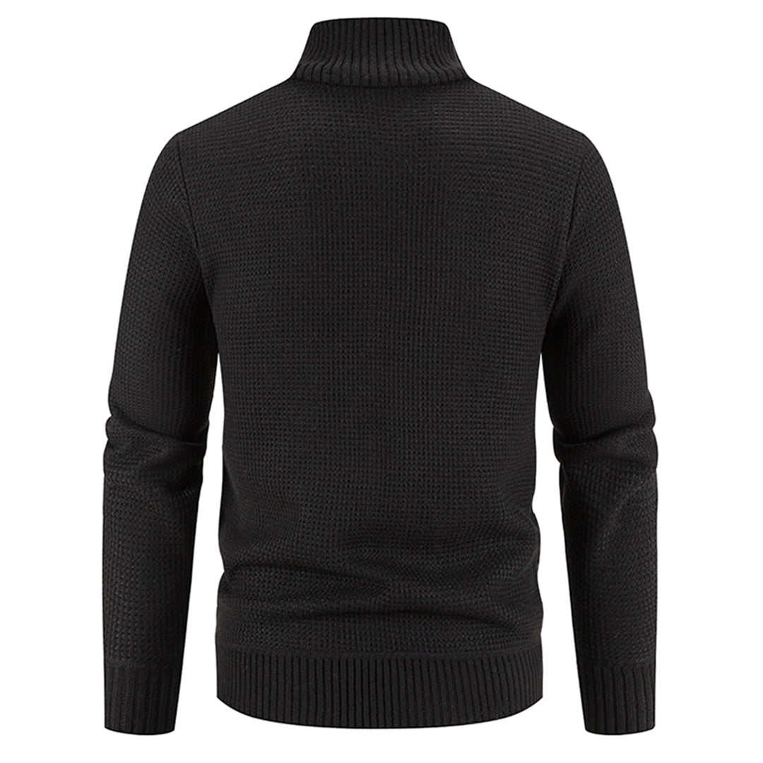 Strickpullover Herren mit Stehkragen